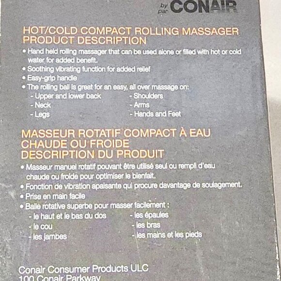 New Conair BODY BENEFITS Massager Hot & Cold Therapy Vibrating Massager - Picture 2 of 2
